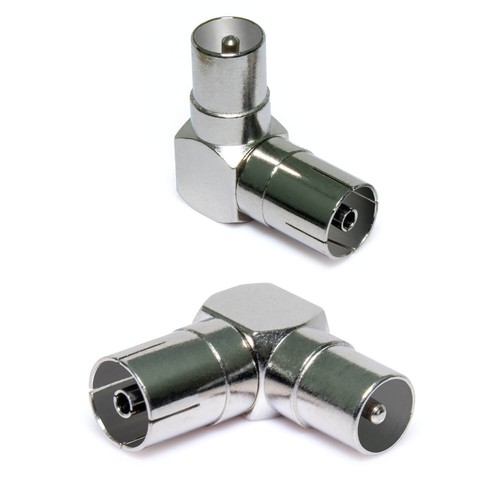 Winkel adapter koax stecker - winkel,
